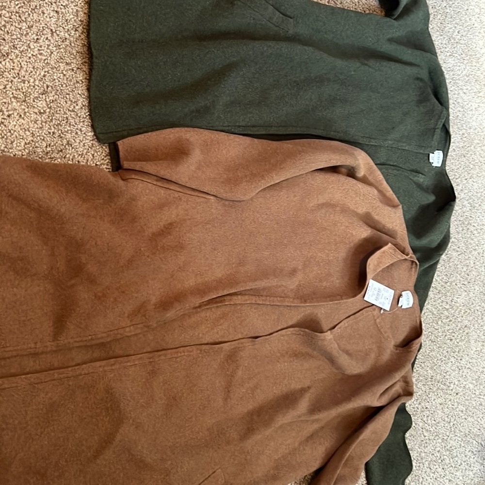 Two J Crew cardigan brand new